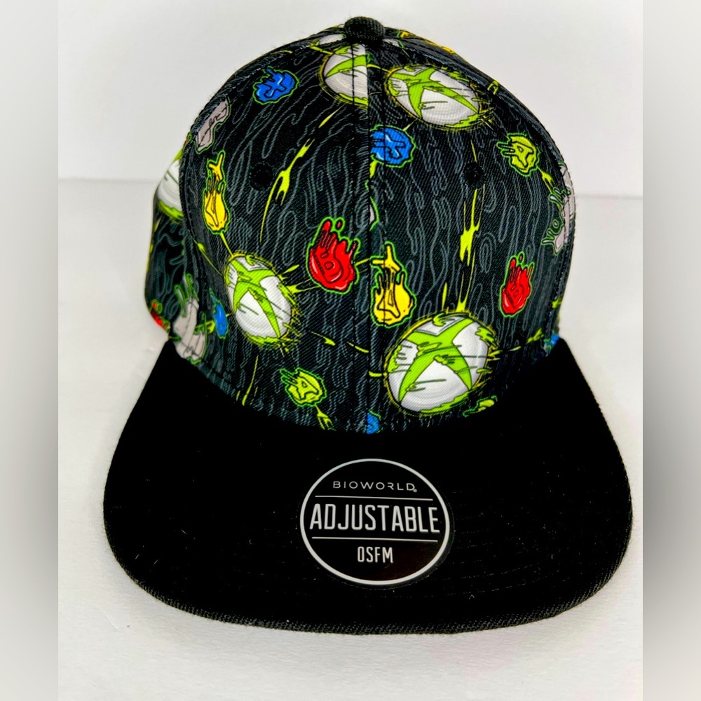Xbox SnapBack Hat Logo Print Adjustable Cap Bioworld Official NEW